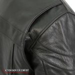 Hot Leathers JKM1032 Men’s Black ‘Skull Flag’ Printed Leather Jacket with Concealed Carry Pockets - Image 12
