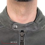 Hot Leathers JKM1033 Men’s Distress Grey ‘Café Racer’ Leather Jacket with Concealed Carry Pockets - Image 7
