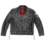 Hot Leathers JKM2001 Men’s Black ‘Skull And Crossbones’ Motorcycle Leather Jacket - Image 14