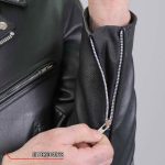 Hot Leathers JKM2001 Men’s Black ‘Skull And Crossbones’ Motorcycle Leather Jacket - Image 11