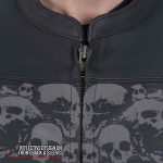 Hot Leathers JKM2002 Men’s Black ‘Reflective Skull’ Printed Leather Jacket with Concealed Carry Pockets - Image 5