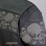 Hot Leathers JKM2002 Men’s Black ‘Reflective Skull’ Printed Leather Jacket with Concealed Carry Pockets - Image 7