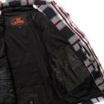 Hot Leathers JKM3001 Men’s Red and White Flannel Motorcycle Shirt-Jacket w/ CE Armor Protection - Image 10