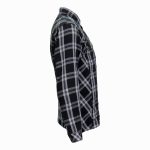 Hot Leathers JKM3002 Men’s Black and White Flannel Motorcycle Shirt-Jacket w/ CE Armor Protection - Image 10