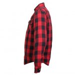 Hot Leathers JKM3003 Men’s Red and Black Armored Flannel Motorcycle Shirt-Jacket w/ CE Armor Protection - Image 15