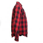 Hot Leathers JKM3003 Men’s Red and Black Armored Flannel Motorcycle Shirt-Jacket w/ CE Armor Protection - Image 14