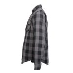 Hot Leathers JKM3004 Men’s Grey and Black Armored Flannel Motorcycle Shirt-Jacket w/ CE Armor Protection - Image 11