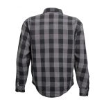 Hot Leathers JKM3004 Men’s Grey and Black Armored Flannel Motorcycle Shirt-Jacket w/ CE Armor Protection - Image 9