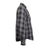 Hot Leathers JKM3004 Men’s Grey and Black Armored Flannel Motorcycle Shirt-Jacket w/ CE Armor Protection - Image 10