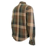 Hot Leathers JKM3007 Men’s Black and Brown Armored Flannel Motorcycle Shirt-Jacket w/ CE Armor Protection - Image 15