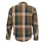 Hot Leathers JKM3007 Men’s Black and Brown Armored Flannel Motorcycle Shirt-Jacket w/ CE Armor Protection - Image 12