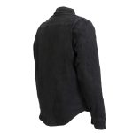 Hot Leathers JKM3009 Men’s Classic Black Denim Flannel Motorcycle Shirt-Jacket w/ CE Armor Protection - Image 9