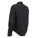 Hot Leathers JKM3009 Men’s Classic Black Denim Flannel Motorcycle Shirt-Jacket w/ CE Armor Protection - Image 12