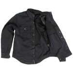 Hot Leathers JKM3009 Men’s Classic Black Denim Flannel Motorcycle Shirt-Jacket w/ CE Armor Protection - Image 6