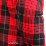Hot Leathers JKM3201 Men’s Red and Black Aramid Fibers Reinforced Leather and Plaid Flannel Shirt - Image 9