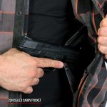 Hot Leathers JKM3202 Men’s Grey Black and Orange Aramid Fibers Reinforced Leather and Plaid Flannel Shirt - Image 5