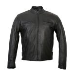 Hot Leathers JKM5001 Men’s USA Made Black Premium Leather Racer Jacket