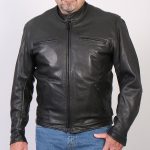 Hot Leathers JKM5001 Men’s USA Made Black Premium Leather Racer Jacket - Image 3