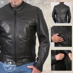 Hot Leathers JKM5001 USA Made Men’s ‘Road Racer’ Premium Leather Motorcycle Jacket - Image 5