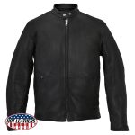Hot Leathers JKM5006 USA Made Men’s Black Leather Motorcycle Jacket - Image 10