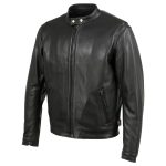 Hot Leathers JKM5006 USA Made Men’s ‘Rumble’ Black Premium Leather Motorcycle Jacket - Image 8