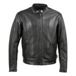 Hot Leathers JKM5006 USA Made Men’s ‘Rumble’ Black Premium Leather Motorcycle Jacket - Image 7