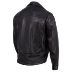 Hot Leathers JKM5008 USA Made Men’s ‘Revolve’ Black Premium Leather Vented Motorcycle Jacket - Image 8