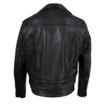 Hot Leathers JKM5008 USA Made Men’s ‘Revolve’ Black Premium Leather Vented Motorcycle Jacket - Image 6