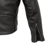 Hot Leathers JKM5009 USA Made Men’s Black Premium Leather Vented Motorcycle Jacket - Image 8
