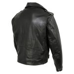 Hot Leathers JKM5009 USA Made Men’s ‘The Dean’ Black Premium Leather Throwback Motorcycle Jacket - Image 10