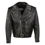 Hot Leathers JKM5009 USA Made Men’s ‘The Dean’ Black Premium Leather Throwback Motorcycle Jacket - Image 8