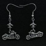 Hot Leathers JWE1105 Womens Motorcycle Fleur De Lis Earrings - Image 2