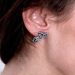 Hot Leathers JWE2101 Motorcycle Post Earrings - Image 2