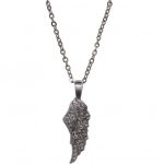 Hot Leathers JWN1001 One Side Angel Wing Necklace - Image 3