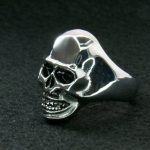 Hot Leathers JWR2104 Men’s Smooth Skull Stainless Steel Ring