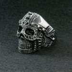 Hot Leathers JWR2105 Men’s Cyborg Skull Stainless Steel Ring