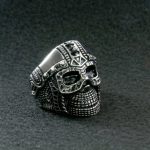 Hot Leathers JWR2105 Men’s Cyborg Skull Stainless Steel Ring - Image 3