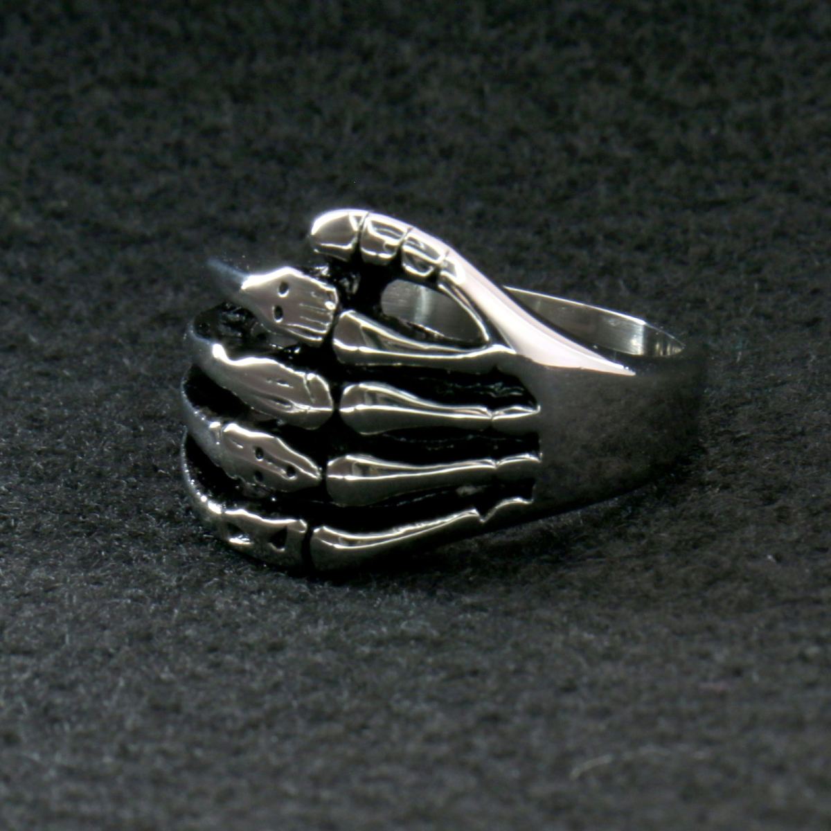 Hot Leathers JWR2109 Men’s Skeleton Hand Ring