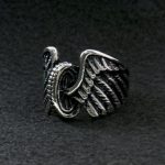 Hot Leathers JWR2113 Men’s Wing Wheel Stainless Steel Ring