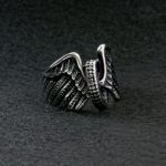 Hot Leathers JWR2113 Men’s Wing Wheel Stainless Steel Ring - Image 2