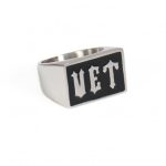 Hot Leathers JWR2114 Men’s Vet Stainless Steel Ring