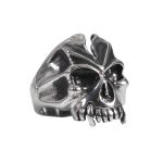 Hot Leathers JWR2121 Men’s Fang Skull Stainless Steel Ring