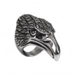 Hot Leathers JWR2124 Men’s Eagle Head Stainless Steel Ring