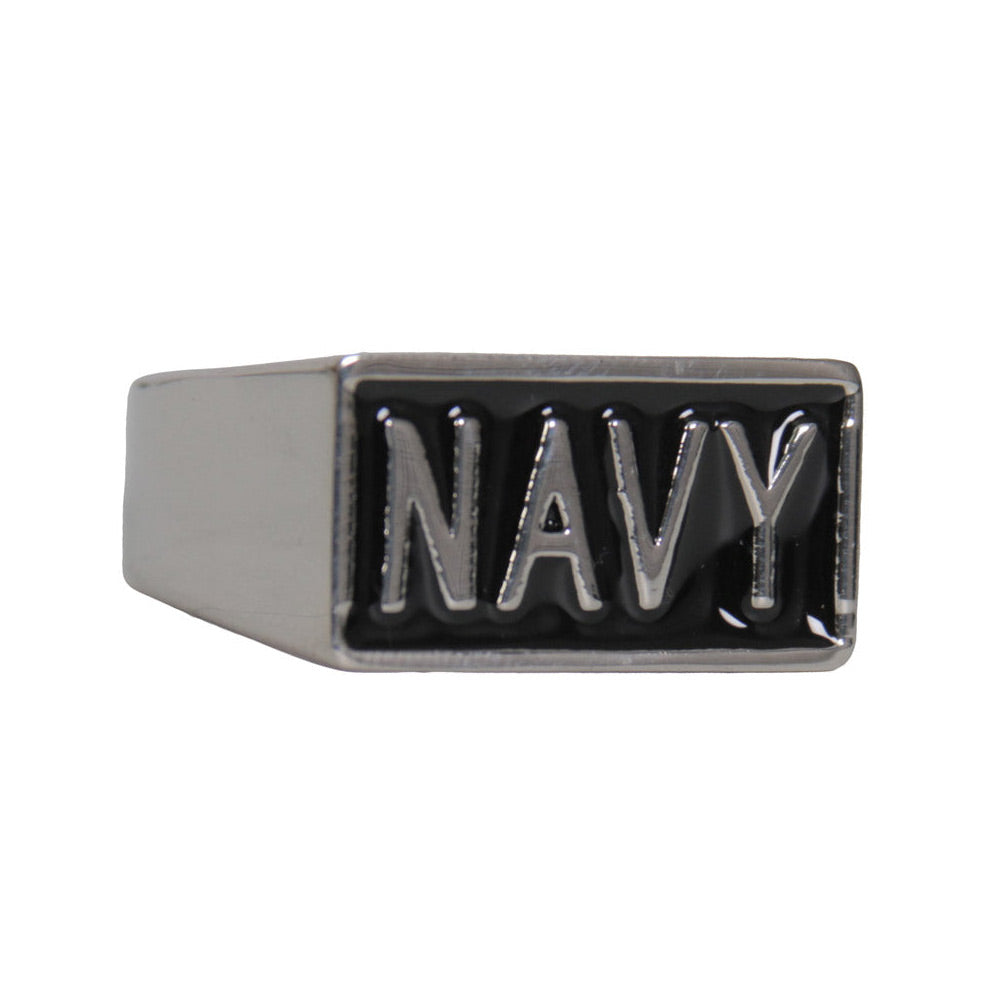Hot Leathers JWR2135 Men’s Silver ‘Navy’ Stainless Steel Ring