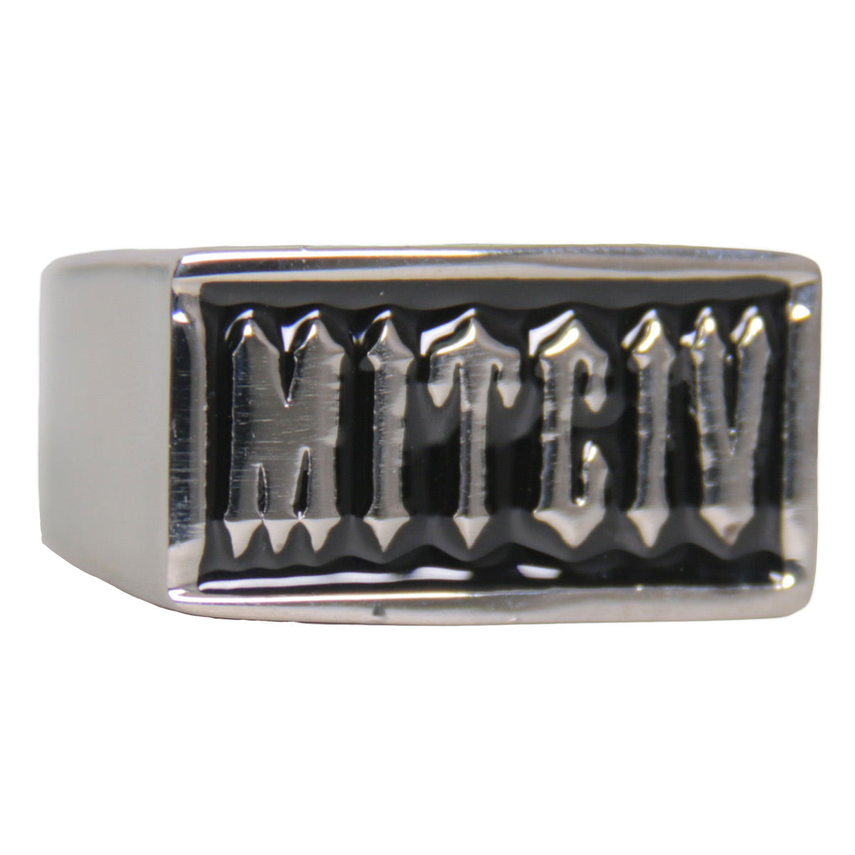 Hot Leathers JWR2136 Men’s Silver ‘VICTIM’ Stainless Steel Ring