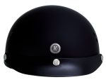 Klutch K-3 ‘Cruise’ Flat Black Half Face Motorcycle Helmet with Snap On Visor - Image 11