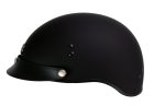 Klutch K-3 ‘Cruise’ Flat Black Half Face Motorcycle Helmet with Snap On Visor - Image 5