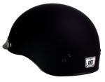 Klutch K-3 ‘Cruise’ Flat Black Half Face Motorcycle Helmet with Snap On Visor - Image 6