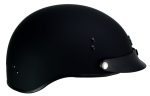 Klutch K-3 ‘Cruise’ Flat Black Half Face Motorcycle Helmet with Snap On Visor - Image 9