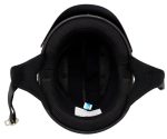 Klutch K-3 ‘Cruise’ Flat Black Half Face Motorcycle Helmet with Snap On Visor - Image 2